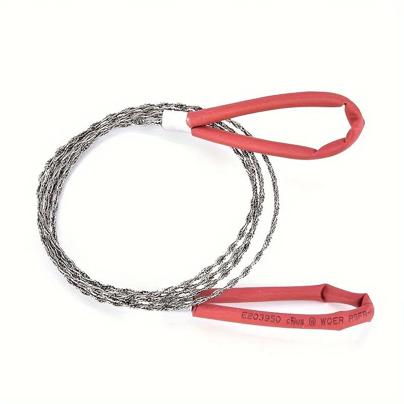 Compact Wire Rope Saw – Ideal for Camping, Survival, and Outdoor Use