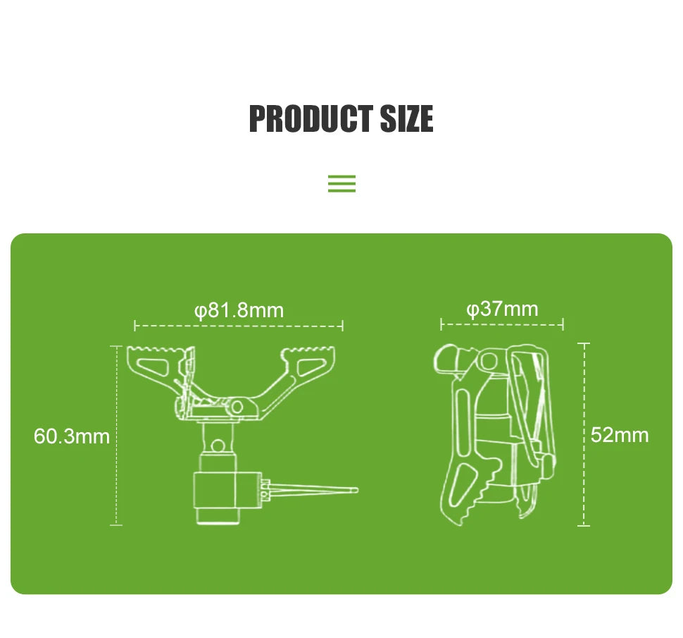 BRS 3000T Mini Titanium Camping Gas Burner