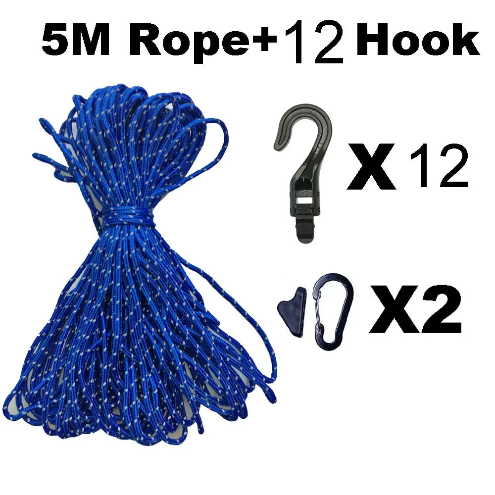 3.5m - 5m Camping Clothesline