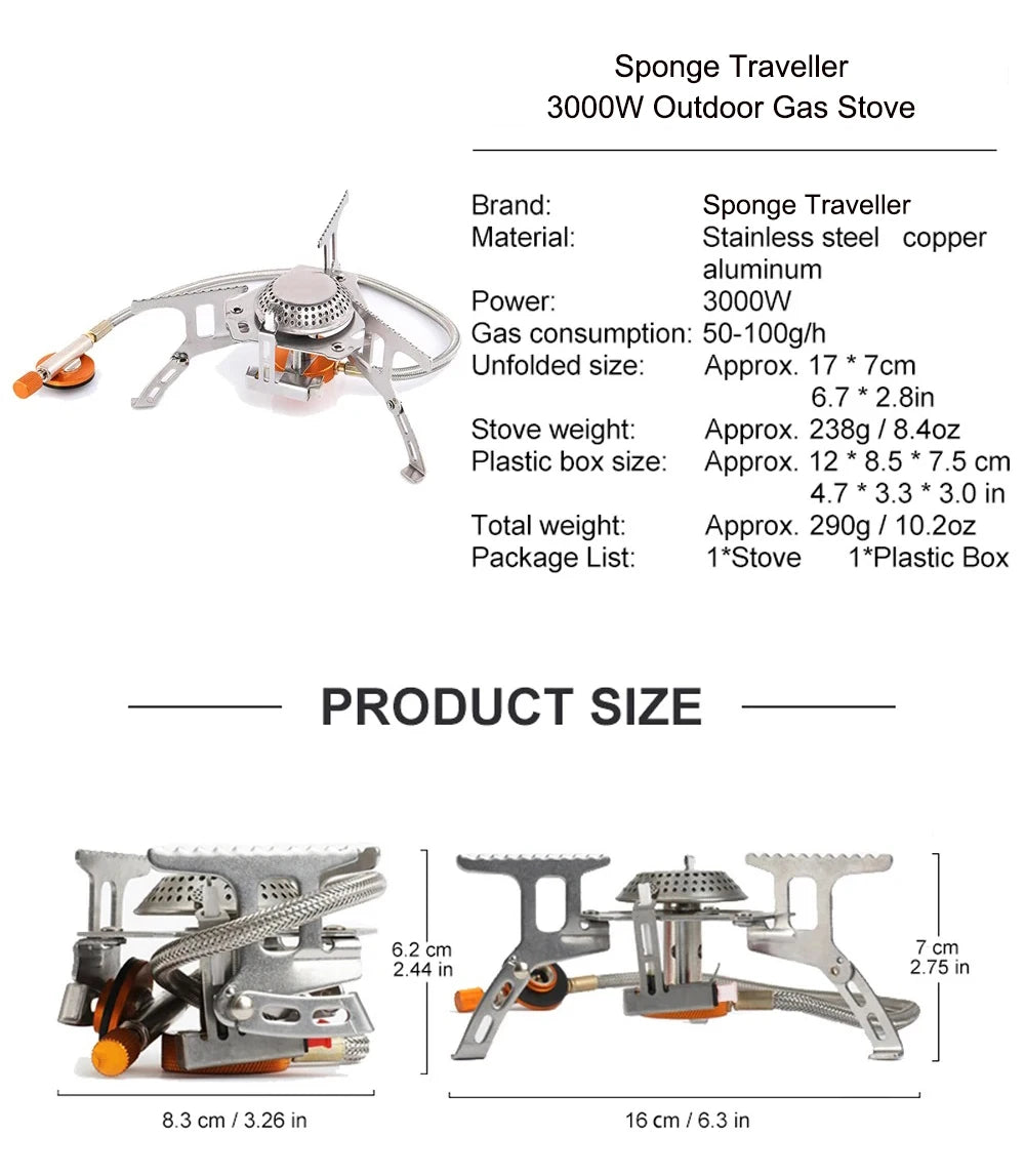 Portable Folding Camping Gas Stove