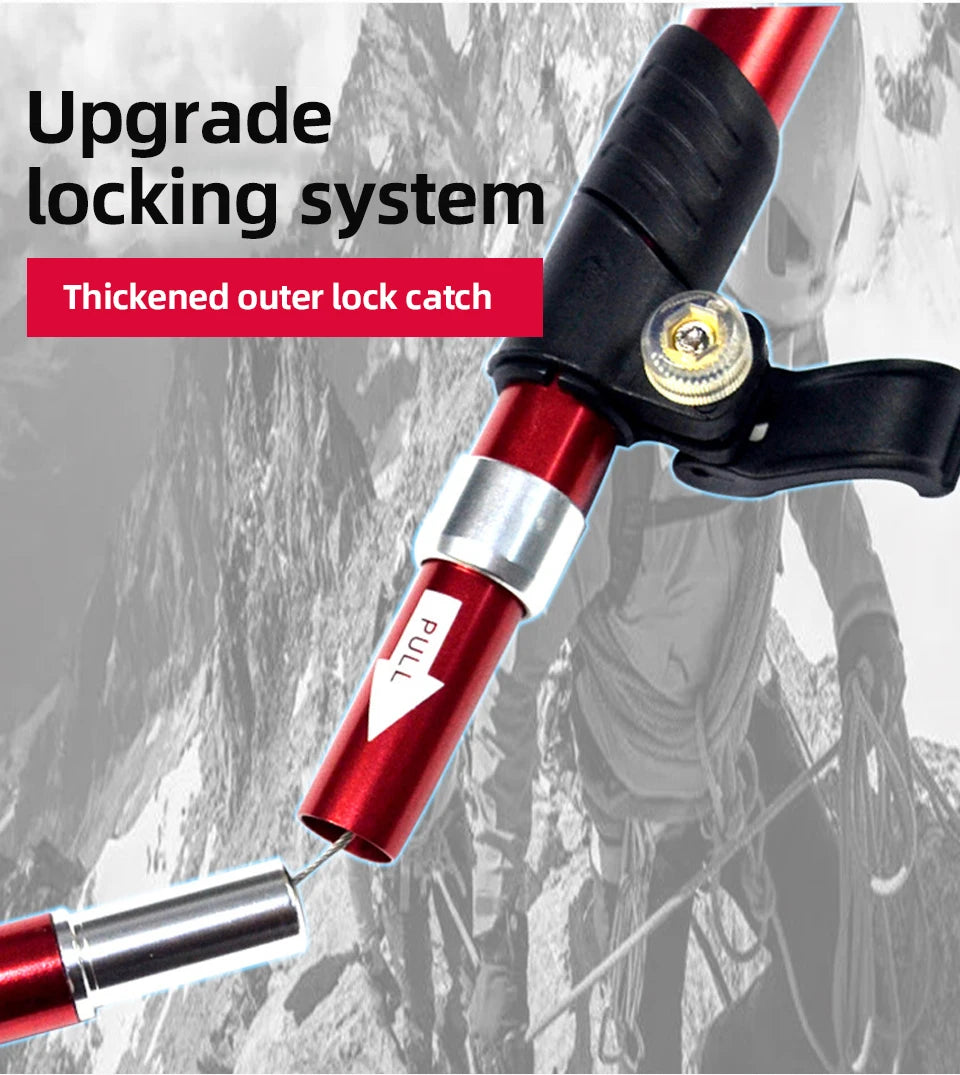 5 Section Telescopic Trekking Pole