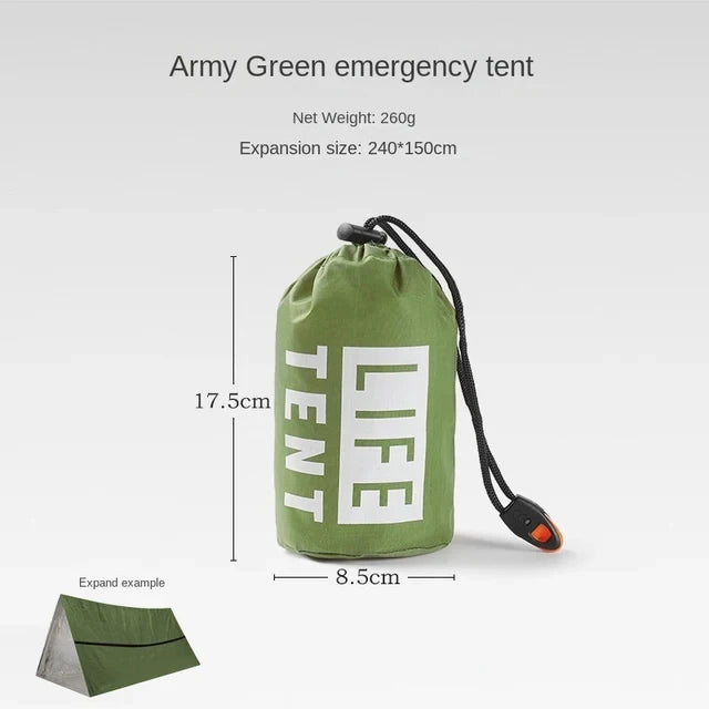 2-Person Emergency Mylar Survival Tent