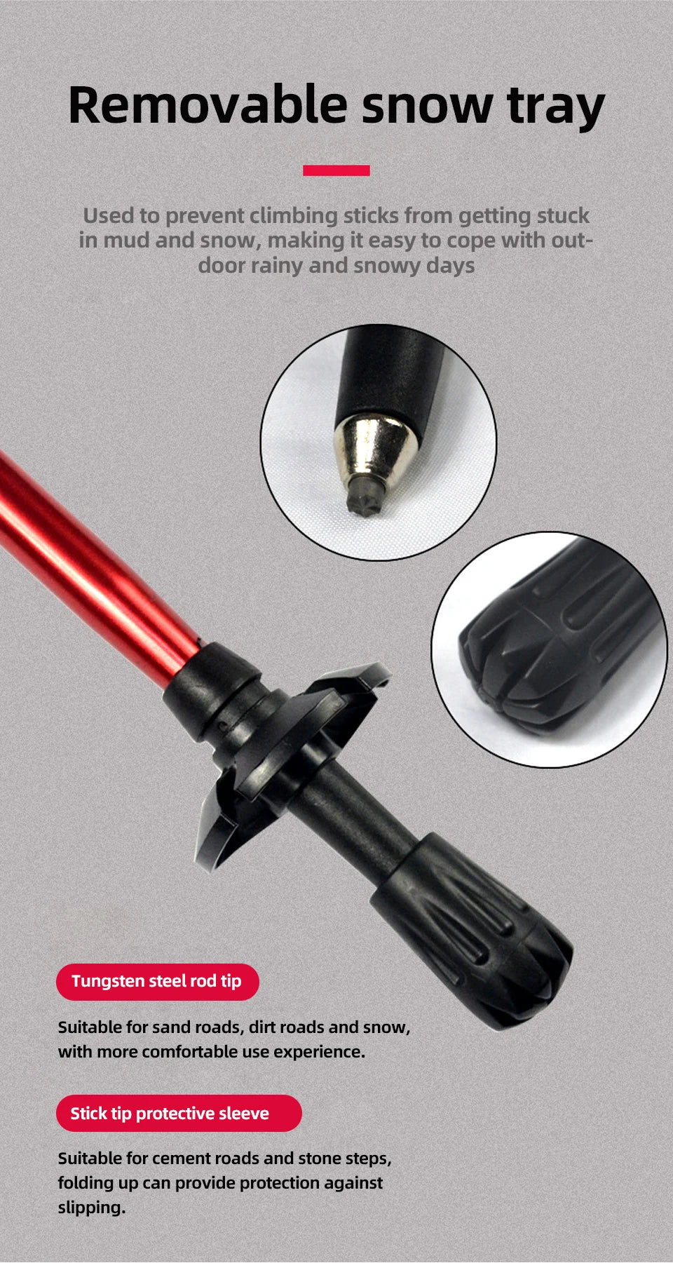 5 Section Telescopic Trekking Pole