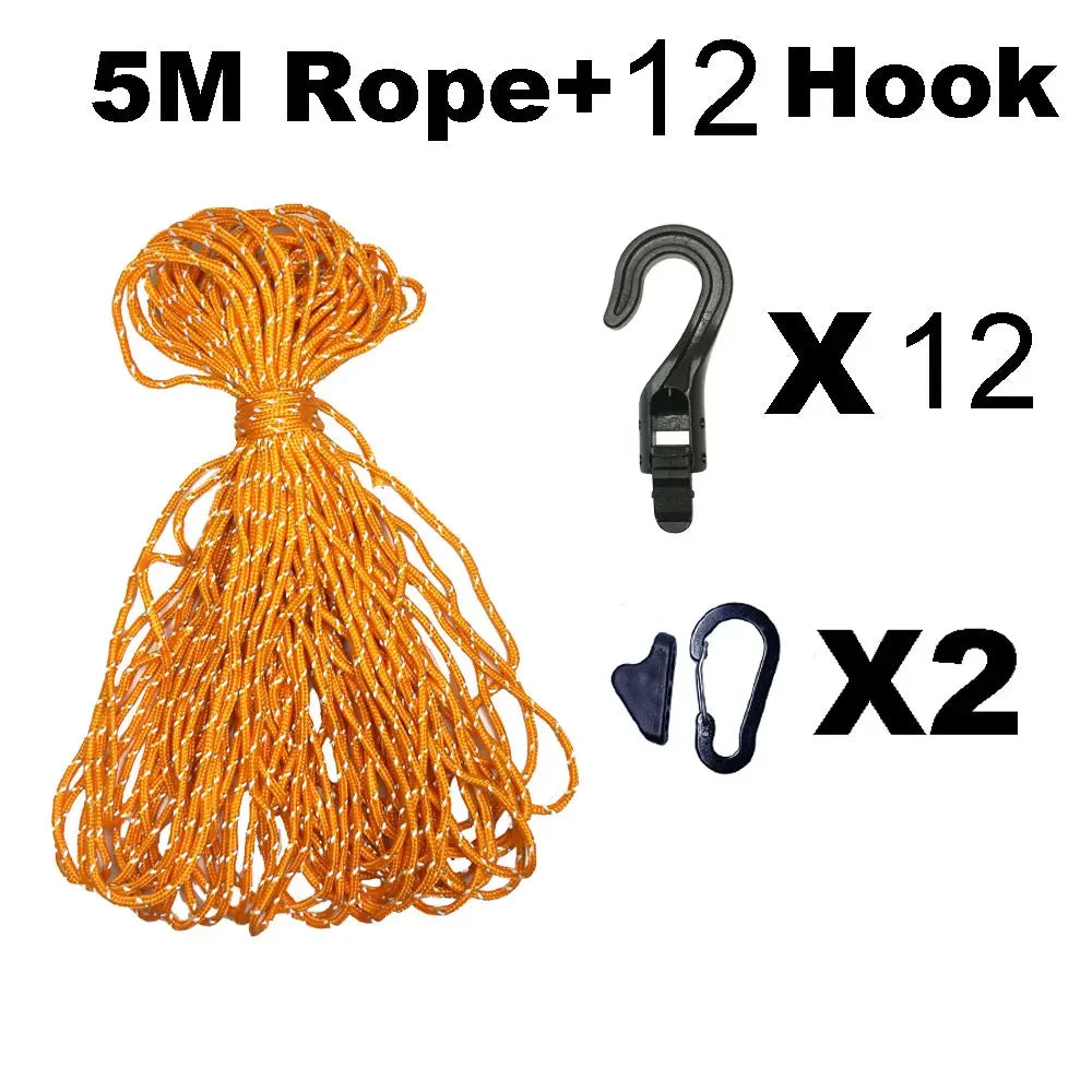 3.5m - 5m Camping Clothesline