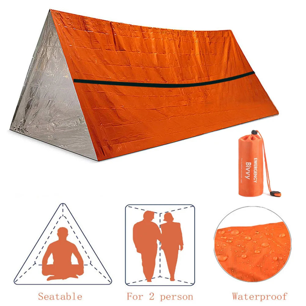 2-Person Emergency Mylar Survival Tent