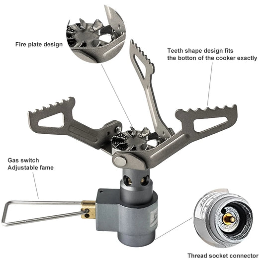 BRS 3000T Mini Titanium Camping Gas Burner
