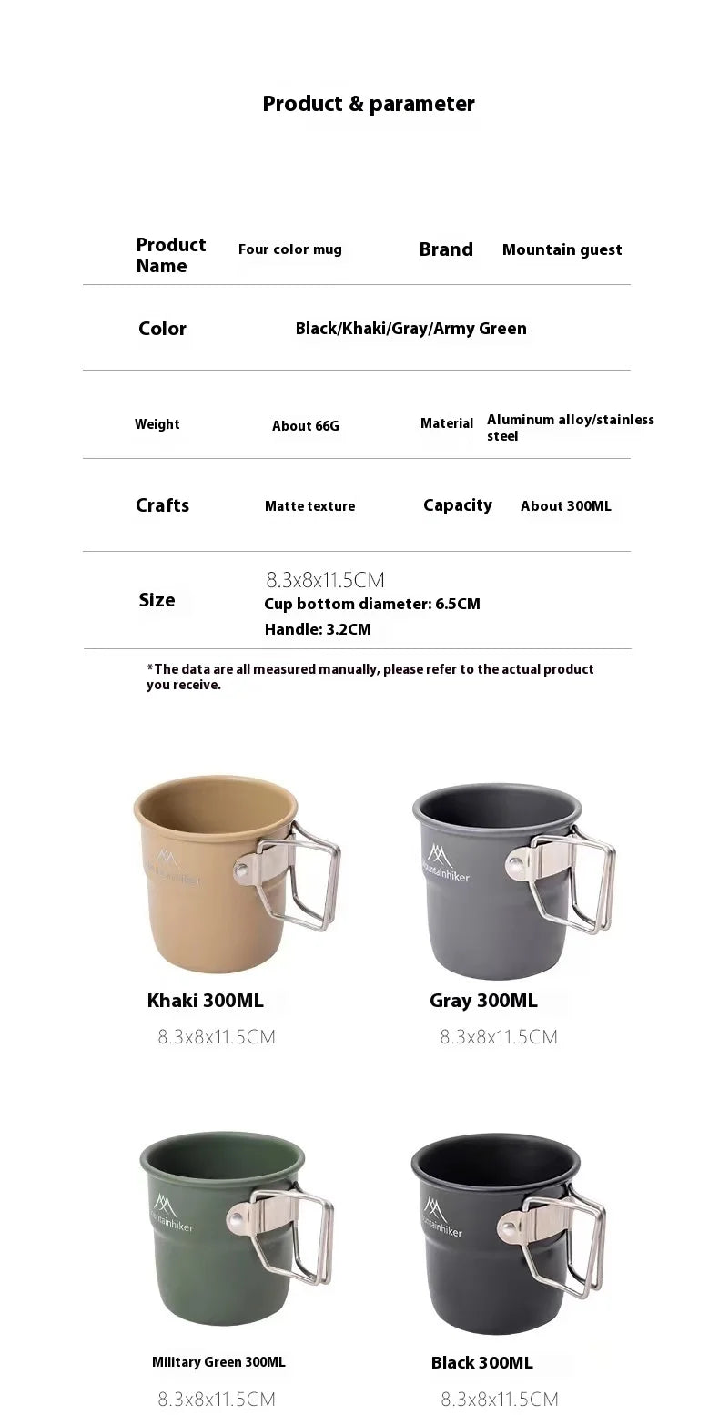 Mountainhiker 10oz Aluminum Camping Cup