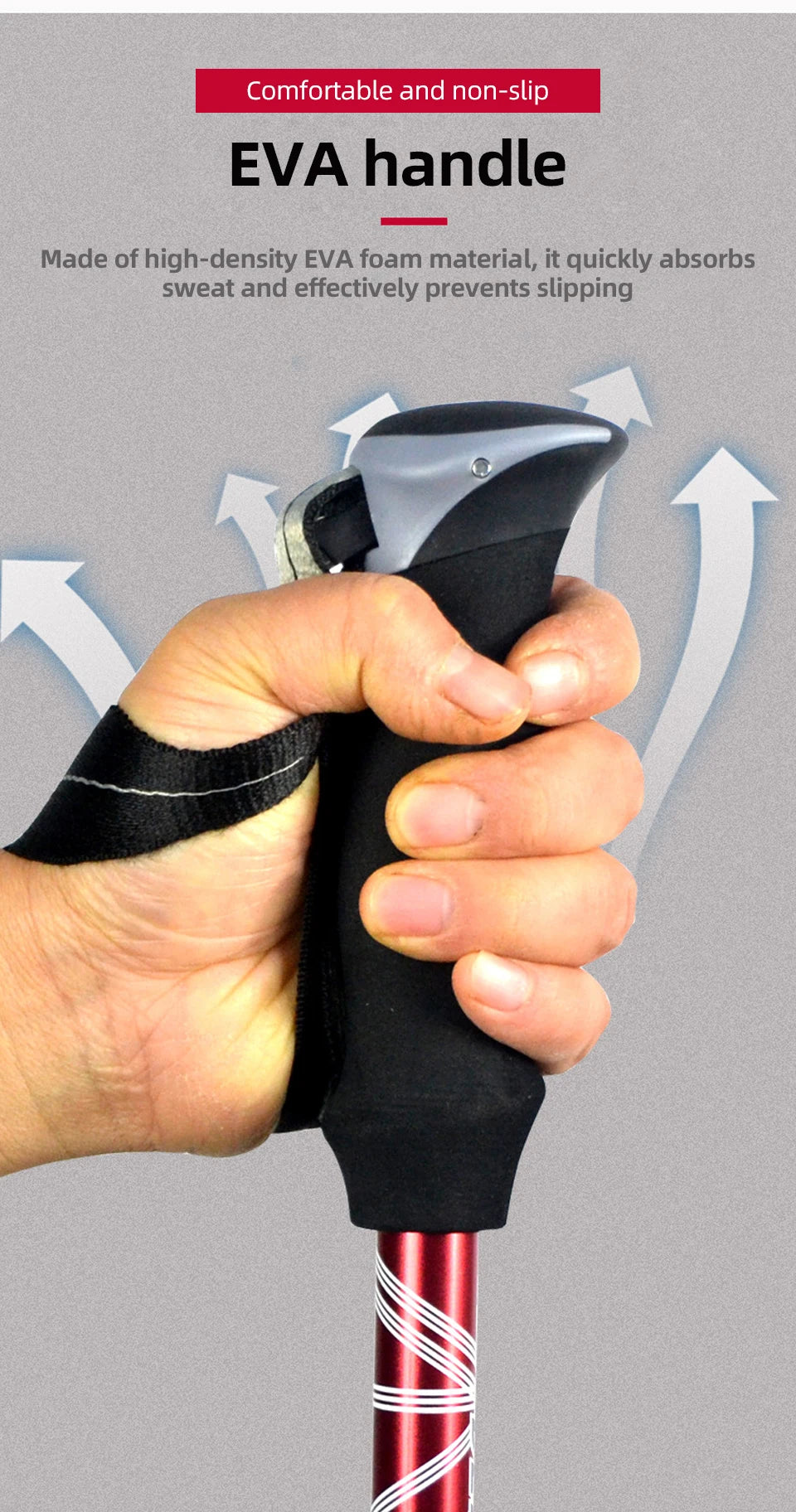 5 Section Telescopic Trekking Pole