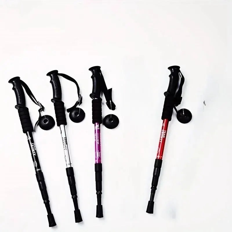Shock Absorbing Collapsible Ultralight Hiking Pole