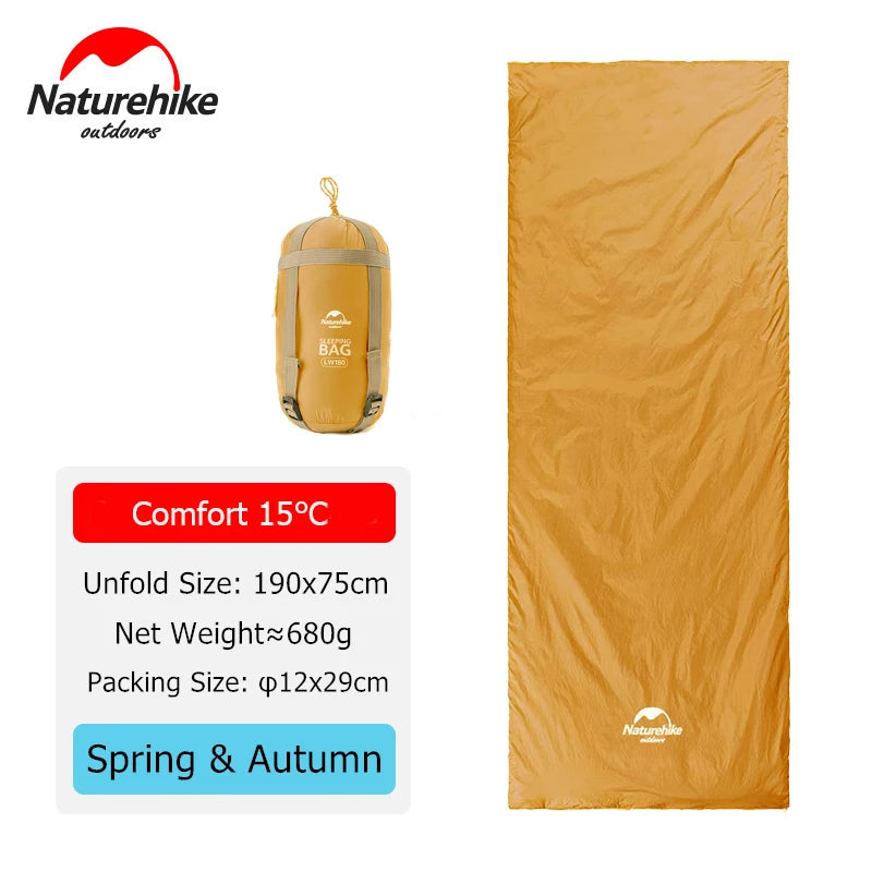 Naturehike Ultralight Waterproof Cotton Sleeping Bag 205x85cm