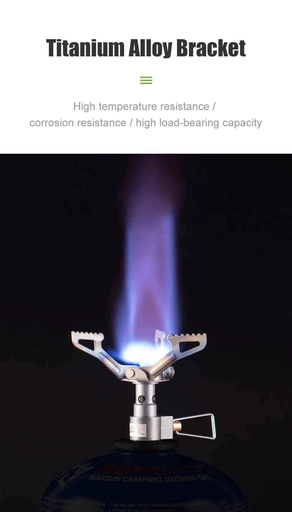 BRS 3000T Mini Titanium Camping Gas Burner
