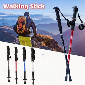 Shock Absorbing Collapsible Ultralight Hiking Pole