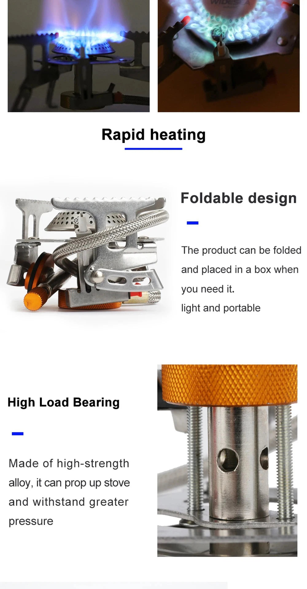 Portable Folding Camping Gas Stove