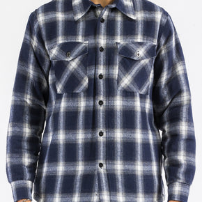 Checkered Plaid Quilted Flannel Jacket